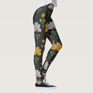 Leggings Patrón floral vibrante