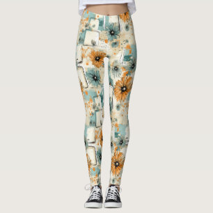 Leggings Patrón floral vintage (3)