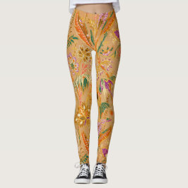 Leggings Patrón floral vintage vibrante