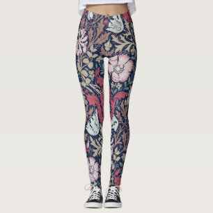 Leggings Patrón floral vintage, William Morris