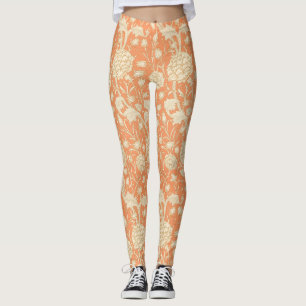 Leggings Patrón floral virgen de tulipán salvaje William Mo