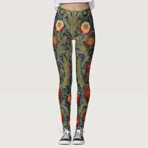 Leggings Patrón floral William Morris Strawberry Thief