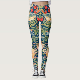 Leggings Patrón floral William Morris Strawberry Thief