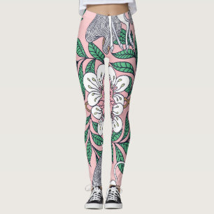 Leggings Patrón Fox: singularidad vintage caprichosa