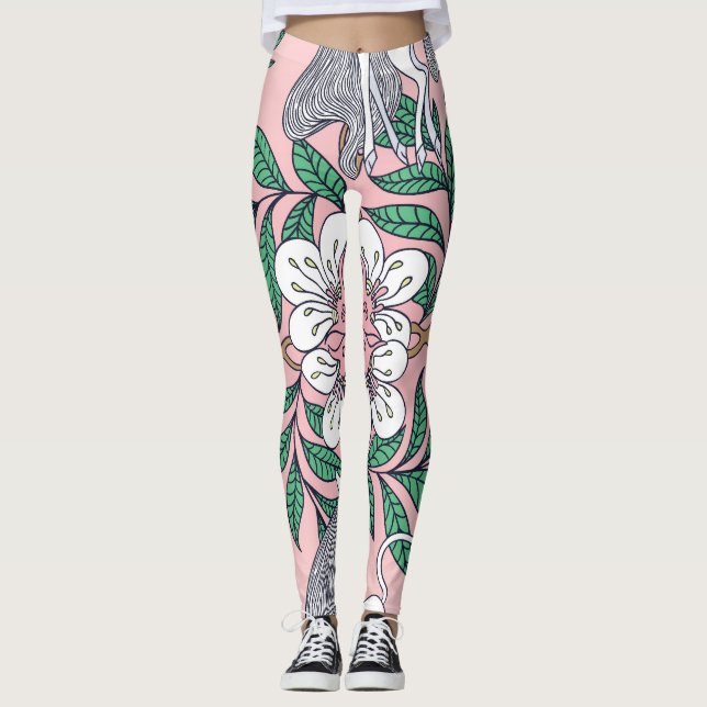 Leggings Patrón Fox: singularidad vintage caprichosa (Anverso)