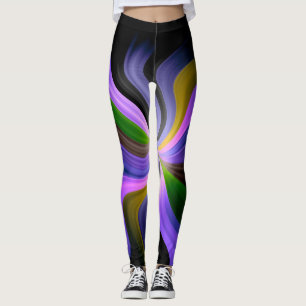 Leggings Patrón fractal abstracto #4