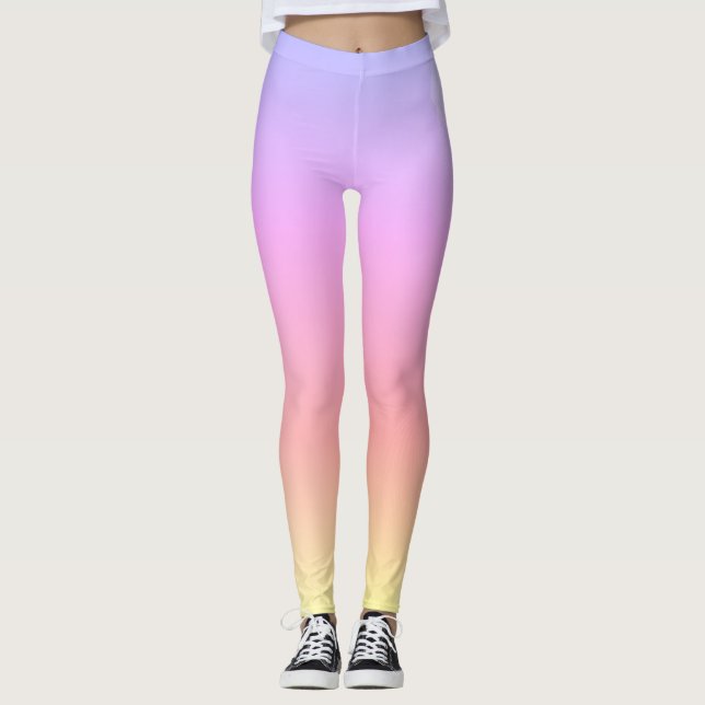 Leggings Patrón geométrico abstracto de Guay Warm Blue (Anverso)