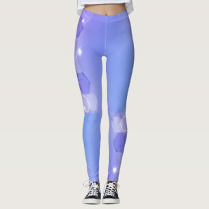 Leggings Patrón geométrico abstracto de Guay Warm Blue