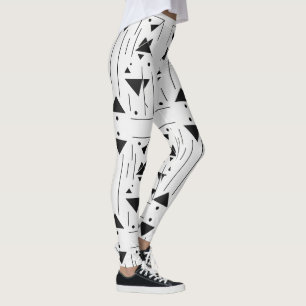 Leggings Patrón geométrico abstracto moderno minimalista en