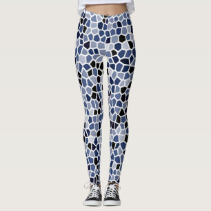 Leggings Patrón Geométrico Azul Cute de Guay