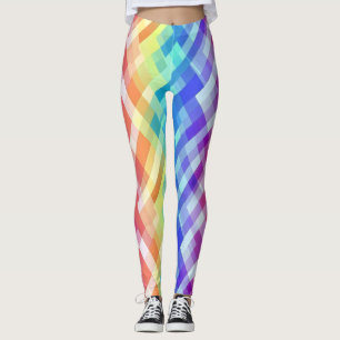 Leggings Patrón geométrico colorido Arcoiris