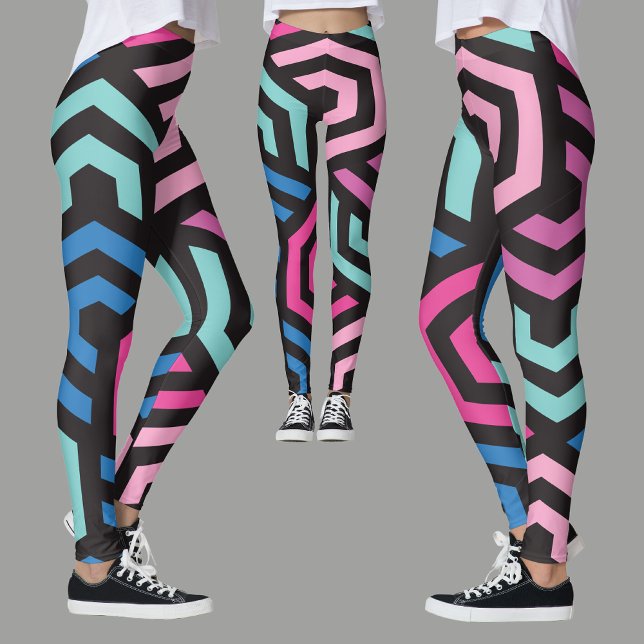 Leggings Patrón geométrico de hexágono (Subido por el creador)