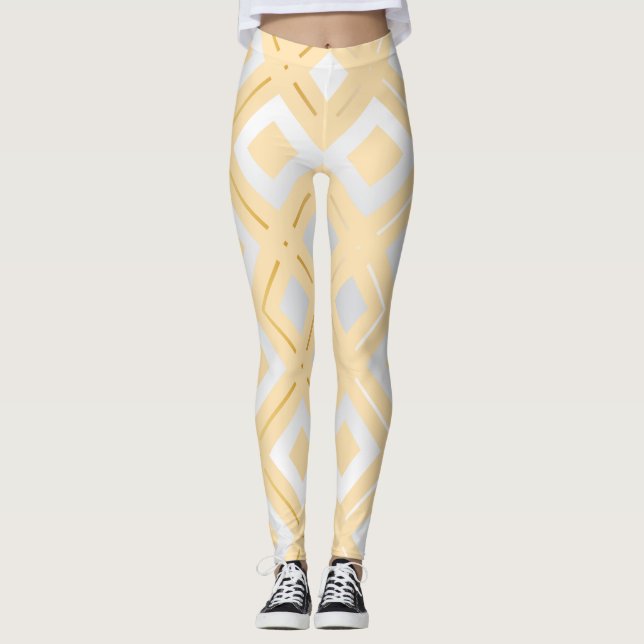 Leggings Patrón geométrico de Kamelia 8 (Anverso)