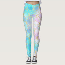 Leggings Patrón geométrico de vidrio irlandés