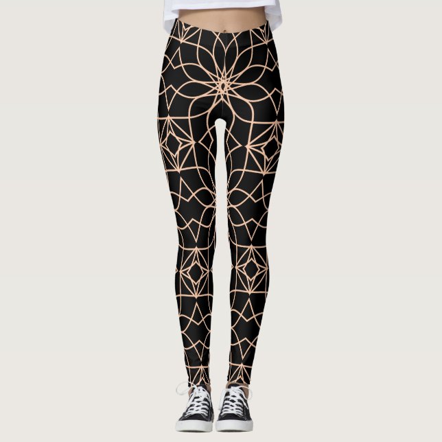 Leggings Patrón geométrico islámico Arte árabe (Anverso)