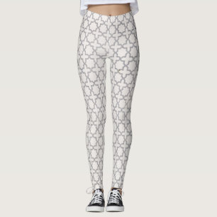 Leggings Patrón geométrico islámico beige