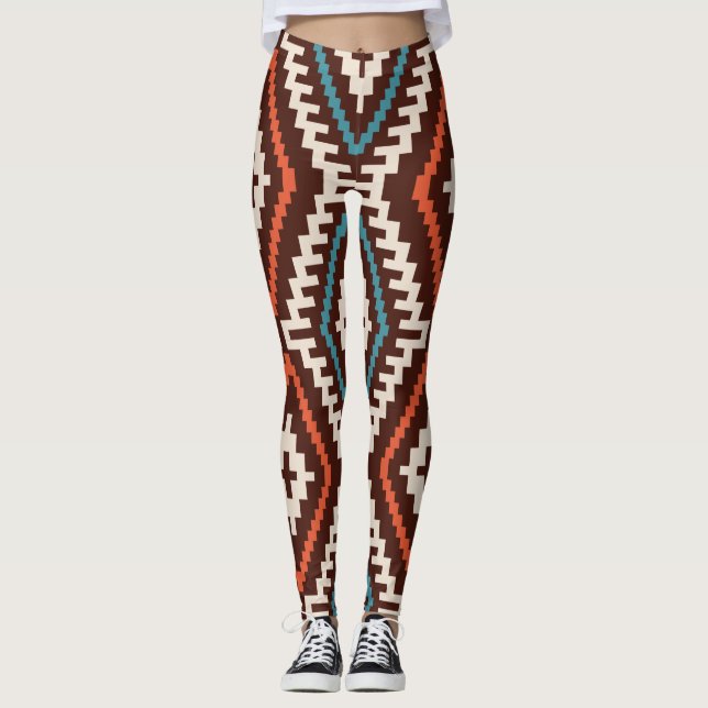 Leggings Patrón Geométrico Moda Estilo Cuto (Anverso)