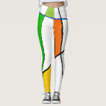 Leggings Patrón geométrico moderno Colores brillantes<br><div class="desc">Colores luminosos de bloques de color verde naranja de menta amarillo sobre blanco con líneas negras y azules con motivos geométricos ropa de mujer deportes de moda gimnasio pantalones de piernas de yoga. Diseño femenino y de moda. Coloridas Piernas de Yoga - Pantalones de Yoga - Ropa de Yoga -...</div>