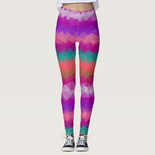 Leggings Patrón geométrico moderno colorido #45