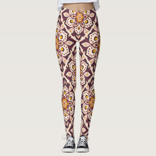 Leggings Patrón geométrico moderno de mediados de siglo – A