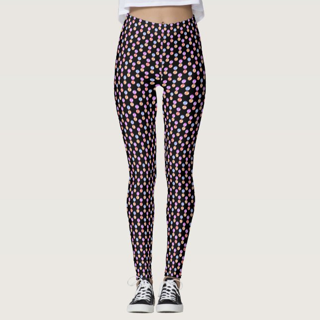 Leggings Patrón geométrico moderno multicolor (Anverso)