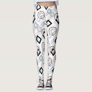 Leggings Patrón geométrico moderno multicolor