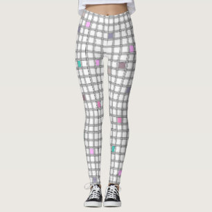 Leggings Patrón geométrico multicolor controlado