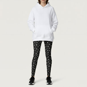 Leggings Patrón geométrico negro