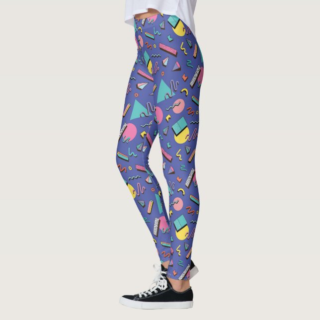 Leggings Patrón geométrico retro (Izquierda)