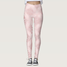 Leggings Patrón geométrico romántico polvoriento rosa