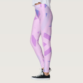 Leggings Patrón geométrico rosado púrpura regalo de San Val