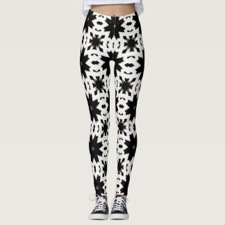 Leggings Patrón geométrico tribal de explosión de estrella