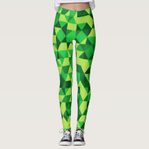 Patrón geométrico verde en el Día de San Patricio