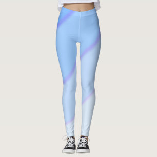 Leggings Patrón giratorio pastel oscuro azul