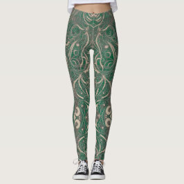 Leggings Patrón gótico Leyendas verdes