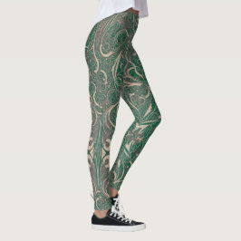 Leggings Patrón gótico Leyendas verdes