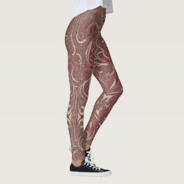 Leggings Patrón gótico Piernas rojas
