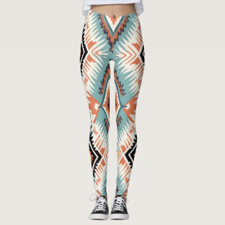 Leggings Patrón grande tribal azteca occidental