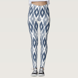 Leggings Patrón Harlequin azul y negro de la marina