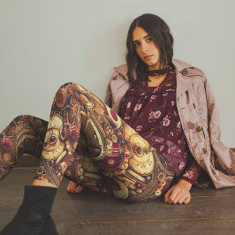 Leggings Patrón industrial ruso del vapor