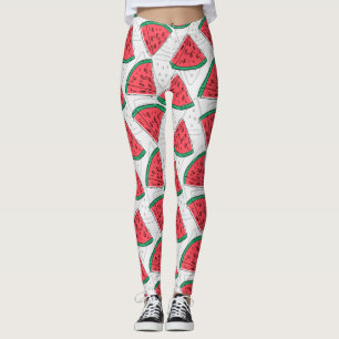 Leggings Patrón ininterrumpido de frutas   Patrón de superf