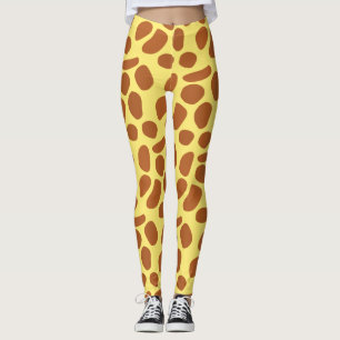 Leggings Patrón inquebrantable de la piel de la jirafa amar