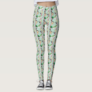 Leggings Patrón japonés de sushi amante del golf