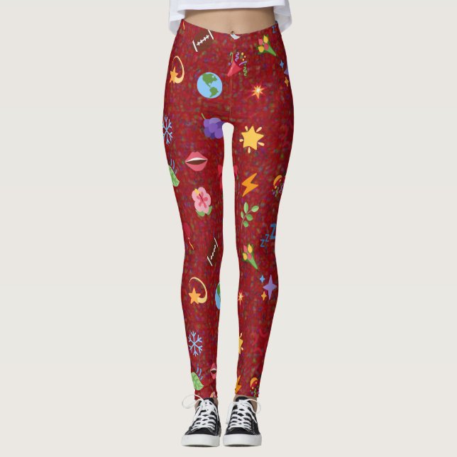 Leggings patrón kawaii (Anverso)