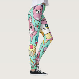 Leggings Patrón Kawaii Adorable