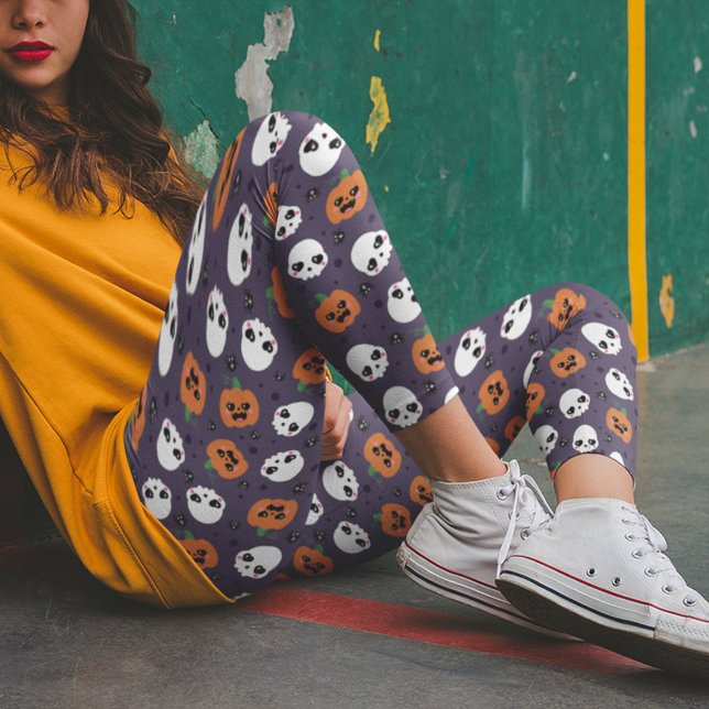 Leggings Patrón Kawaii de Halloween (Subido por el creador)