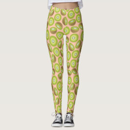 Leggings Patrón Kiwi de corte simple