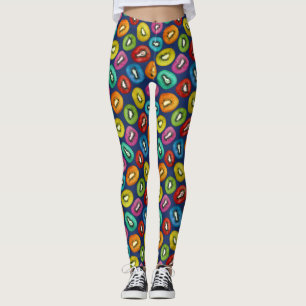 Leggings Patrón Kiwi Multicolor