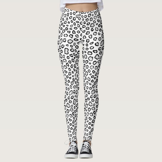 Leggings Patrón Leopardo de la Nieve (Anverso)
