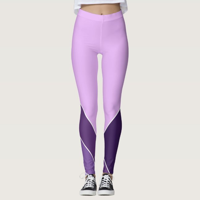 Leggings Patrón Lilac Purple Elegant Vee Home (Anverso)